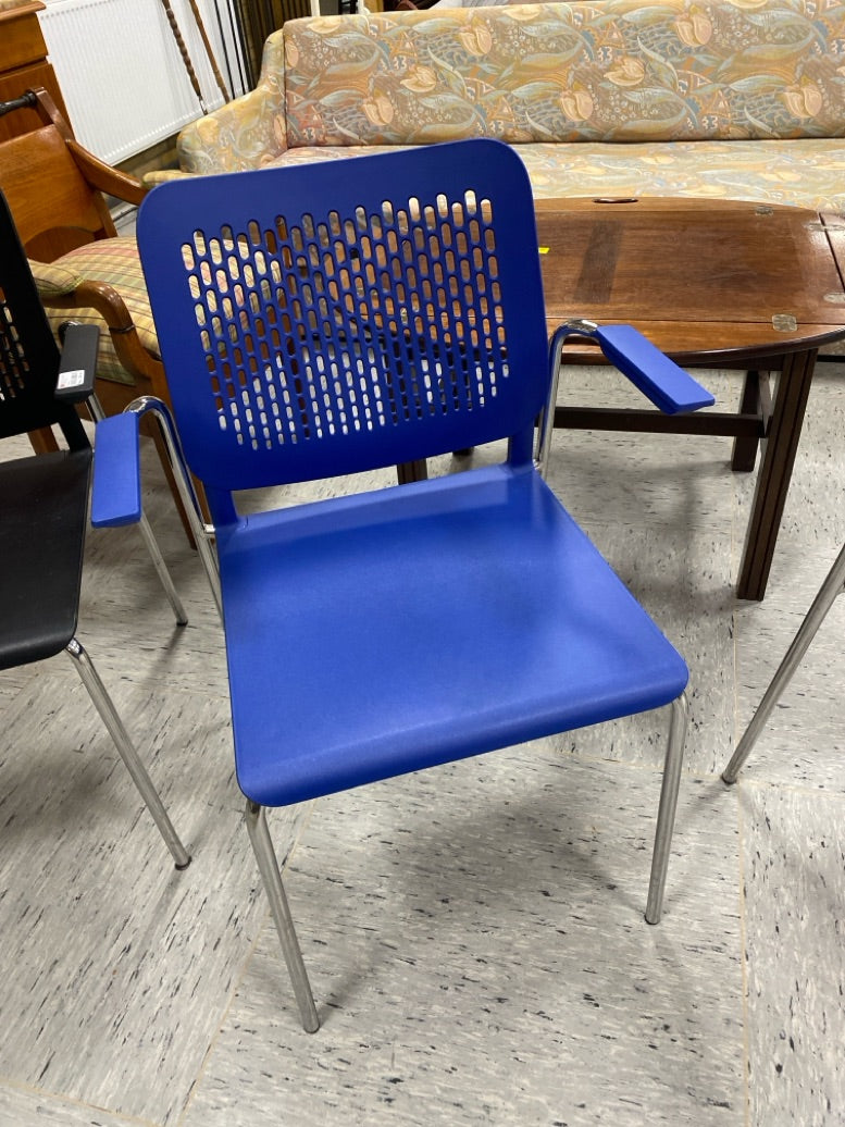 Blå retro stol